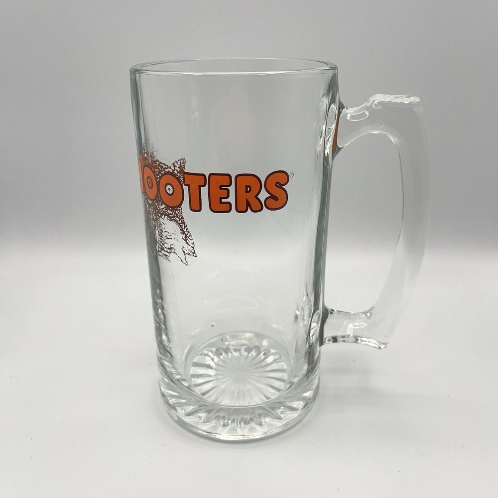 Vintage Hooters Logo Large Beer Glass Bar Mug 24oz Stein Gift